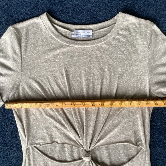 Urban Outfitters Beige Cutout Tee-Shirt Dress - Large - Picture 5 of 7